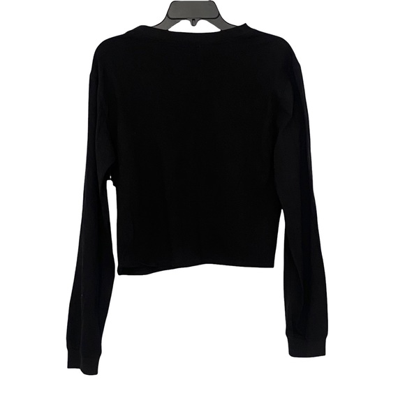 NEW Abound Nordstrom Empathy Black Graphic Long Sleeve Tee Crew Neck Casual Top - Picture 8 of 9